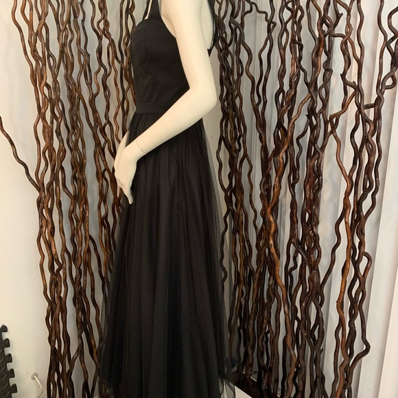New Aidan Mattox Gorgeous Black Tie Dress - Picture 5 of 11